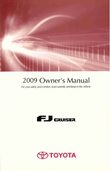 2009 Toyota FJ Cruiser Owner's Manual