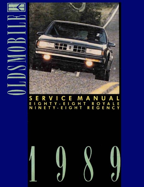 1989 Oldsmobile 98 Regency, 88 Factory Shop Service Manual