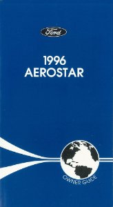 1996 Ford Aerostar Owner's Manual