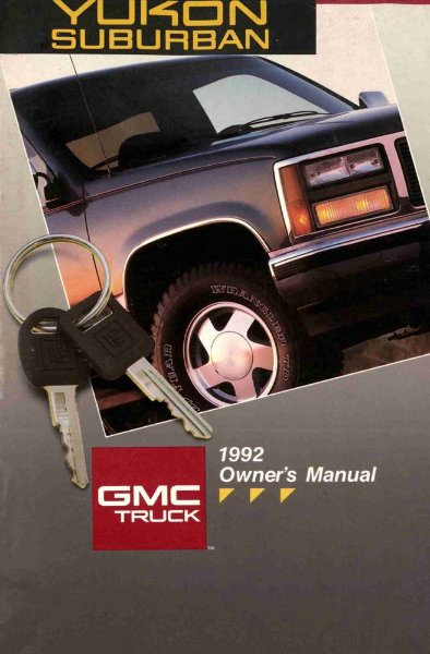 1992 GMC Yukon/Suburban Owner's Manual