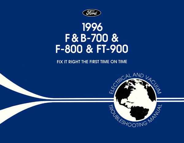 1996 Ford Truck F&B 600-800 Wiring Diagrams Manual