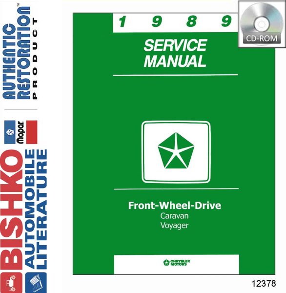 1989 Dodge Truck Caravan, Voyager Factory Shop Service Manual