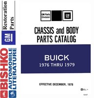1976-79 BUICK Body & Chassis, Text & Illustration Parts Book sample image