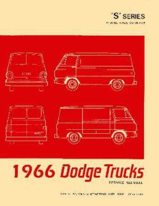 1966 Dodge Truck A-100 Compact Van Factory Shop Service Manual