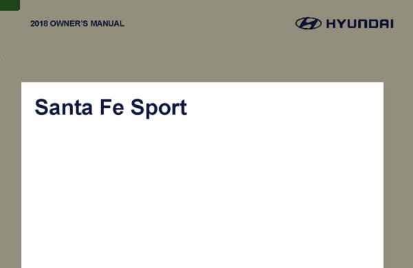 2018 Hyundai Santa Fe Sport Owner's Manual