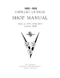 1933 Cadillac Lasalle 355C Shop Service Repair Manual Book Engine Electrical