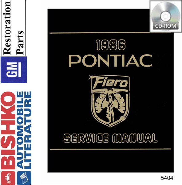 1986 Pontiac Fiero Factory Shop Service Manual
