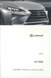 2015 Lexus NX 300h Owner's Manual