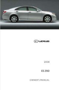 2008 Lexus ES 350 Owner's Manual