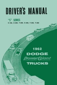 1962 Dodge S Series Owner's Manual