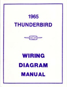 1965 Ford Thunderbird Wiring Diagrams Manual