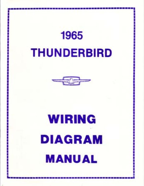 1965 Ford Thunderbird Wiring Diagrams Manual