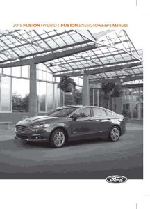 2016 Ford Fusion Hybrid Owner's Manual