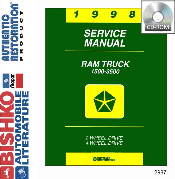 1998 Dodge 1500-3500 Ram Truck Factory Shop Service Manual