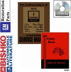 1973 Oldsmobile ALL MODELS FISHER BODY Factory Shop Service Manual
