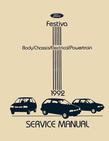 1992 Ford Festiva Factory Shop Service Manual