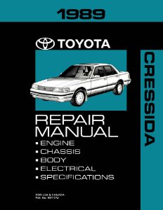 1989 Toyota Cressida Factory Shop Service Manual