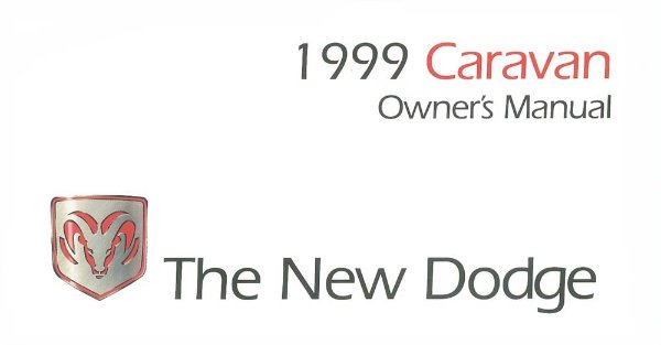 1999 Dodge Caravan Owner's Manual