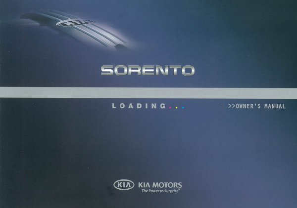 2011 Kia Sorento Owner's Manual