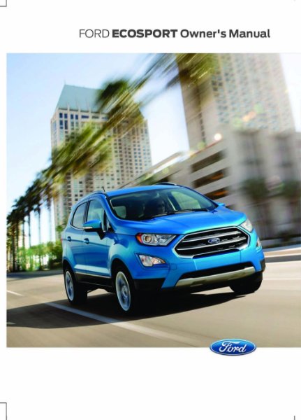 2018 Ford EcoSport Owner's Manual