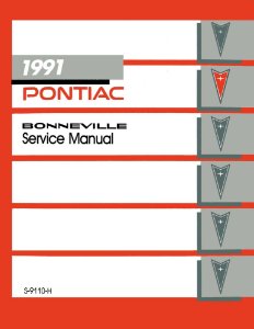 1991 Pontiac Bonneville Factory Shop Service Manual