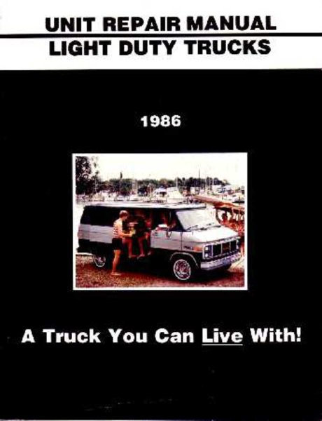 1986 Chevrolet C10, C20, C30, K10, K20, K30 Light Duty