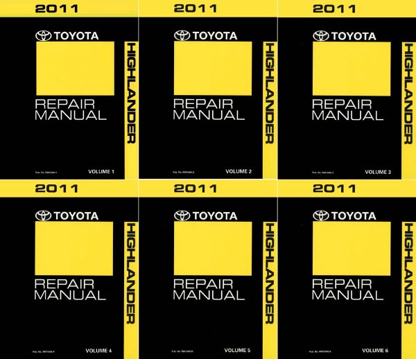 2011 Toyota Highlander Factory Shop Service Manual