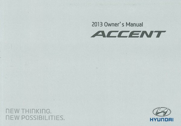 2013 Hyundai Accent Owner's Manual