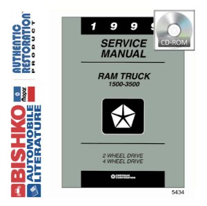 1999 Dodge 1500-3500 Ram Truck Factory Shop Service Manual