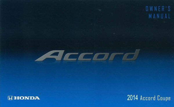 2014 Honda Accord Coupe Owner's Manual