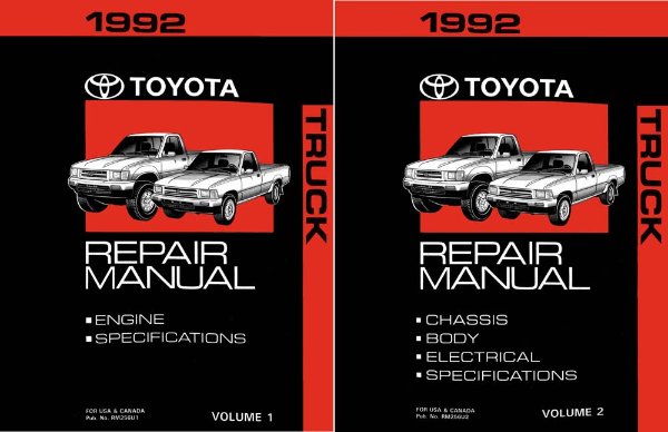 1992 Toyota Pickup Factory Shop Service Manual
