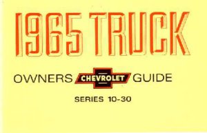 1965 Chevrolet Light Truck All Models Owner's Manual