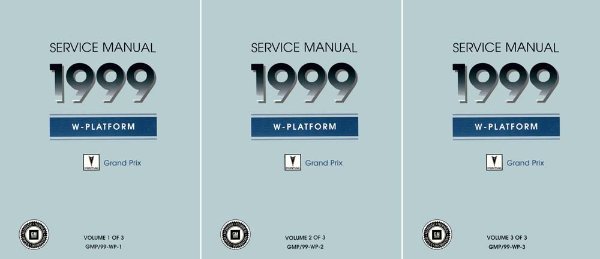 1999 Pontiac Grand Prix Factory Shop Service Manual