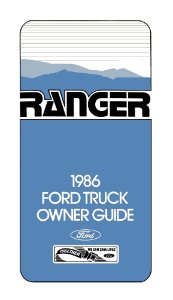1986 Ford Ranger Owner's Manual