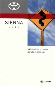 2010 Toyota Sienna Owner's Manual