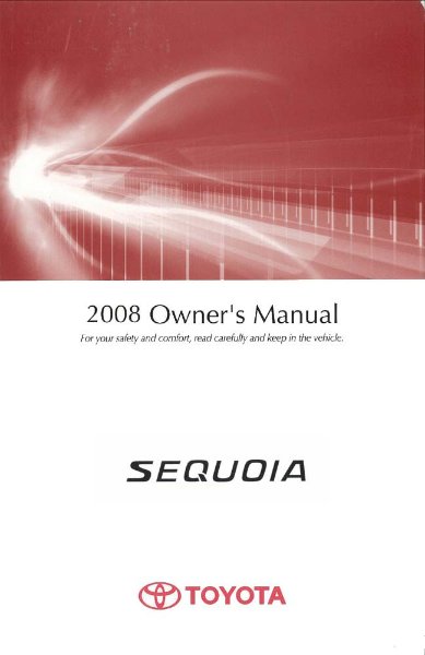 2008 Toyota SEQUOIA Owner's Manual