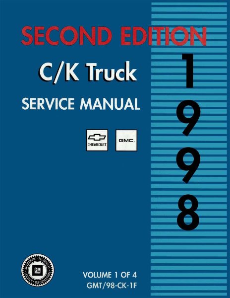 1998 Chevrolet Truck Lt Duty C/K Factory Shop Service Manual