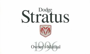 1996 Dodge Stratus Owner's Manual