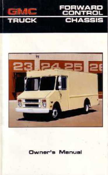 1986 GMC Motor Home (P Chassis) Owner's Manual