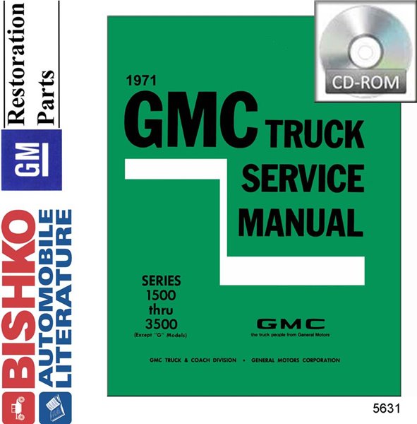 1971 GMC 1500-3500 Truck Factory Shop Service Manual