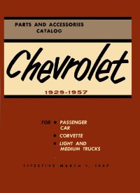 1929 1954 1955 1956 1957 Chevrolet Parts Numbers Book List Guide Interchange