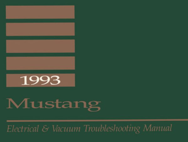 1993 Ford Mustang EVTM Wiring Diagrams Manual