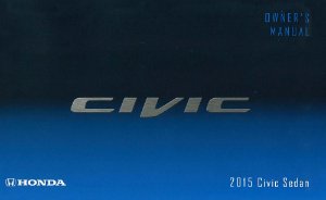 2015 Honda Civic Sedan Owner's Manual