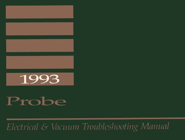 1993 Ford Probe Wiring Diagrams Manual
