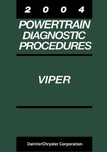 2004 Dodge Viper - Body Diagnostic Procedures ONLY Factory Shop Service Manual