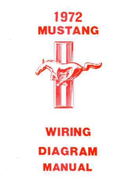 1972 Ford Mustang Wiring Diagrams Manual