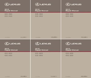 2010 Lexus GS 460, 350 Factory Shop Service Manual