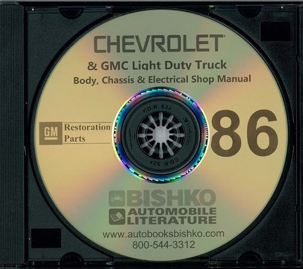 1986 Chevrolet C10, C20, C30, K10, K20, K30 Light Duty, G