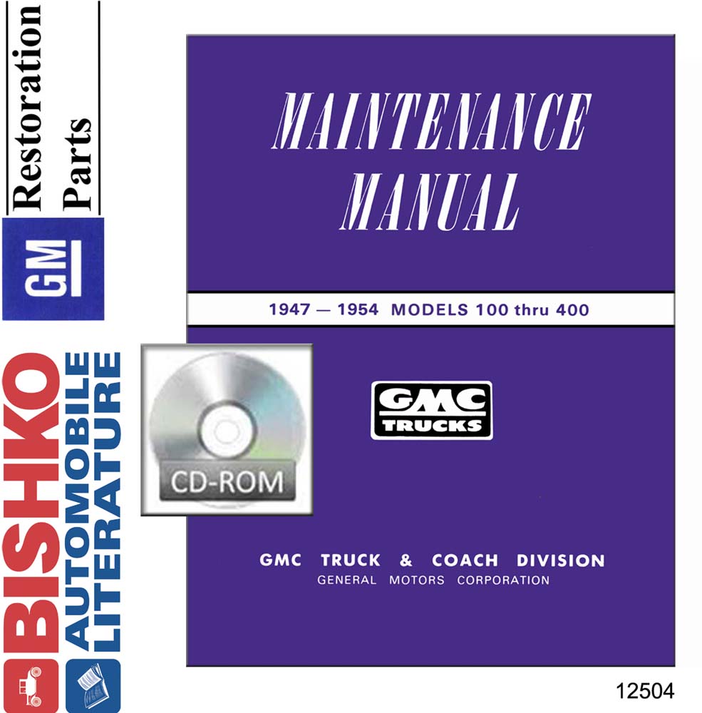 1947 1949 1952 1954 GMC Lt Duty Trucks Shop Service Repair Manual PDF Engine