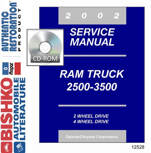 2002 Dodge Ram 2500/3500 Truck Factory Shop Service Manual